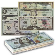 280 Props Money Dollar- Copy- Faux Billets Cinema - Dollars Américains Billet...