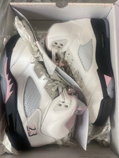 Jordan Air Jordan 5 Retro OG White Medium Soft Pink Black Leather HQ7978-102