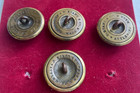 4 Original US Army Civil War Infantry Officer Buttons - D. Evans Maker — photo 3