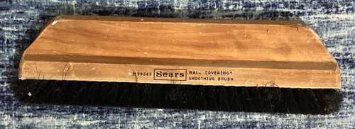 Vintage #30 99563 Wall Covering Smoothing Brush/felt on a pool table