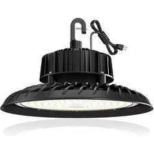 Super Bright UFO LED High Bay Light 250W 37500lm 5000K, UL US Plug 5’ Cable IP65