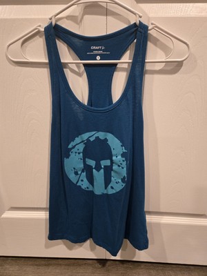 Craft, Women's, Spartan Racerback tank top, Blue, Small, Gently used condition