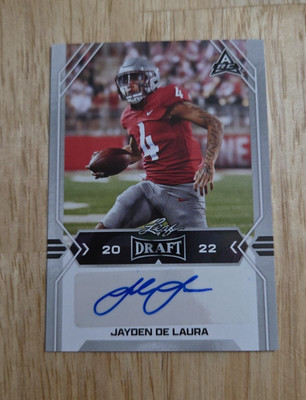 2022 Leaf Draft JAYDEN DE LAURA Autograph #BA-JDL Rookie Auto RC Arizona