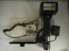 Sunpak Auto 611 Flash w/Bracket, Sync Cord, Sensor, AC Adapter, Instructions