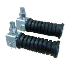 Universal Motorcycle Rear Pillion Footpegs Footrests Foot Pegs Rest 10MM Thread