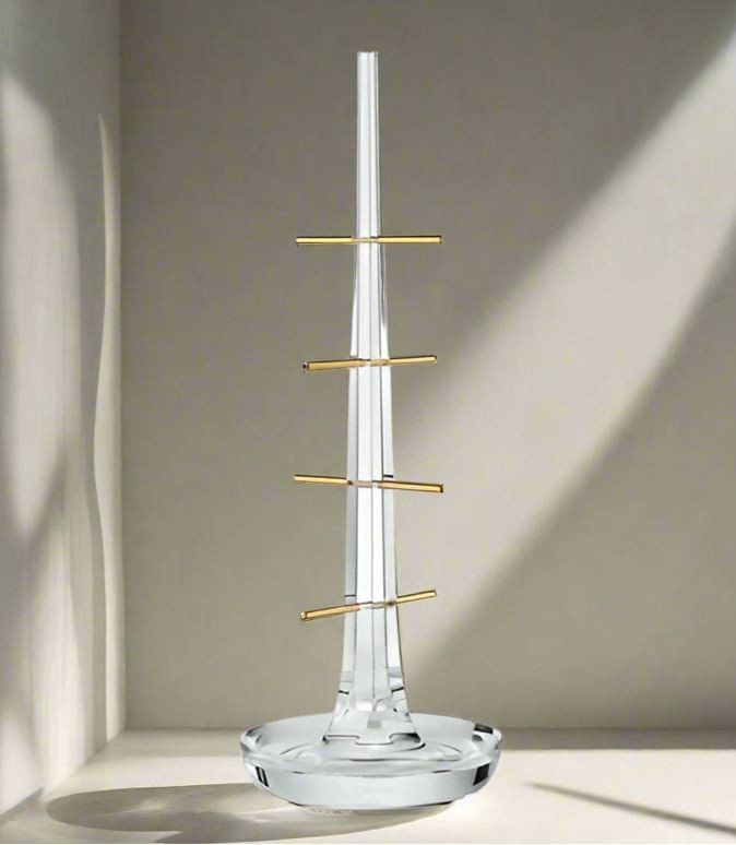 Baccarat Starck Porte-Bijoux en Cristal Clair L’Arbre Impératrice Design Luxe