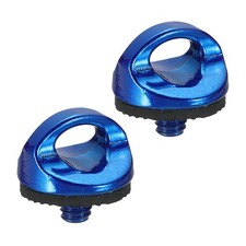 2 Pcs 1/4 Inch Thread Aluminum Alloy Camera Neck Strap Screw Holder, Blue