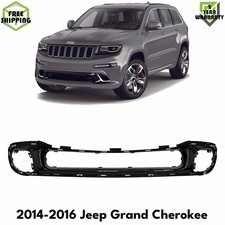 Front Bumper Grille Textured Black For 2014-2016 Jeep Grand Cherokee 68158576ac