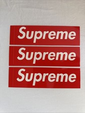 Supreme Box Logo Sticker Red Lot of 3