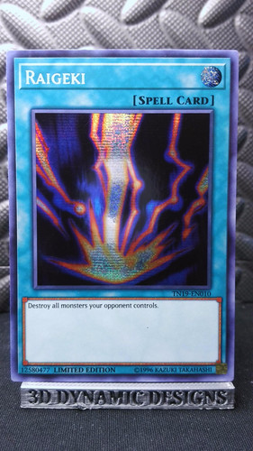 Raigeki TN19-EN010 YuGiOh 2019 Gold Sarcophagus Tin card