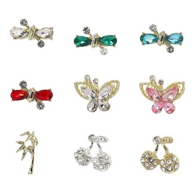 Chic Alloy Nail Embellishments Collection Versatile for Different Nail Styles