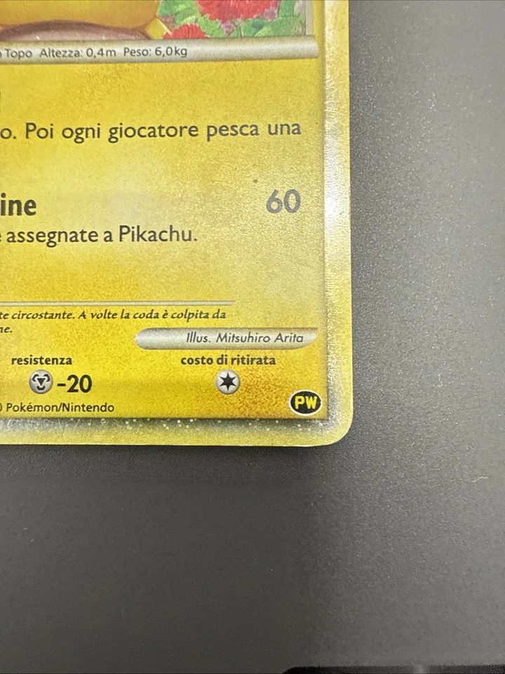 Pikachu Italian PW Rare Holo 2010 Pokemon Card World Collection - Image 4 of 4