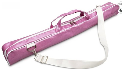 #ad Pink Twirling Baton Bag Case 30in Waterproof PU Leather Shoulder Strap Majorette $28.99