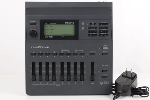 Repaired Roland SC-155 SC-55 SC55 Sound Canvas Sound Module New Battery From JP