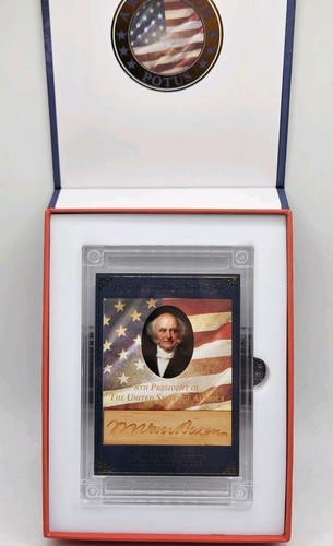 A Word From the POTUS Martin Van Buren /47 Piece of White House Etched Relic  - Afbeelding 1 van 7