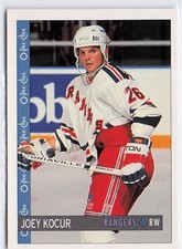 1992-93 O-Pee-Chee #169 Joey Kocur New York Rangers