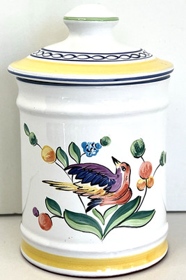 Herend Hungary Morning Song MORNING SONG  Village Pottery Bird Flowers 4.5 