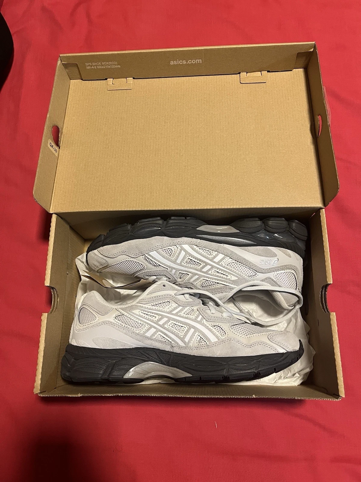 UK 8 Asics Gel NYC Grigio Ghiacciaio Grigio Medio NUOVO ✅