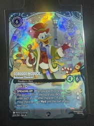Disney Lorcana Scrooge McDuck Reformed Ebenezer Enchanted 235/204