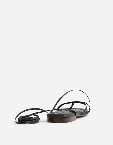 Sandalia con cordones Madewell The Carrie cuero negro gladiador para mujer talla 10 - Imagen 3 de 12