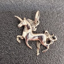 925 NEW Sterling Silver Pendant- Unicorn 11mm Length FREE Shipping Included