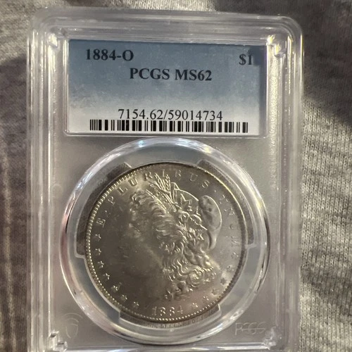 1884-O Morgan Silver Dollar $1 PCGS MS62 - Bright Fresh & Lustrous -