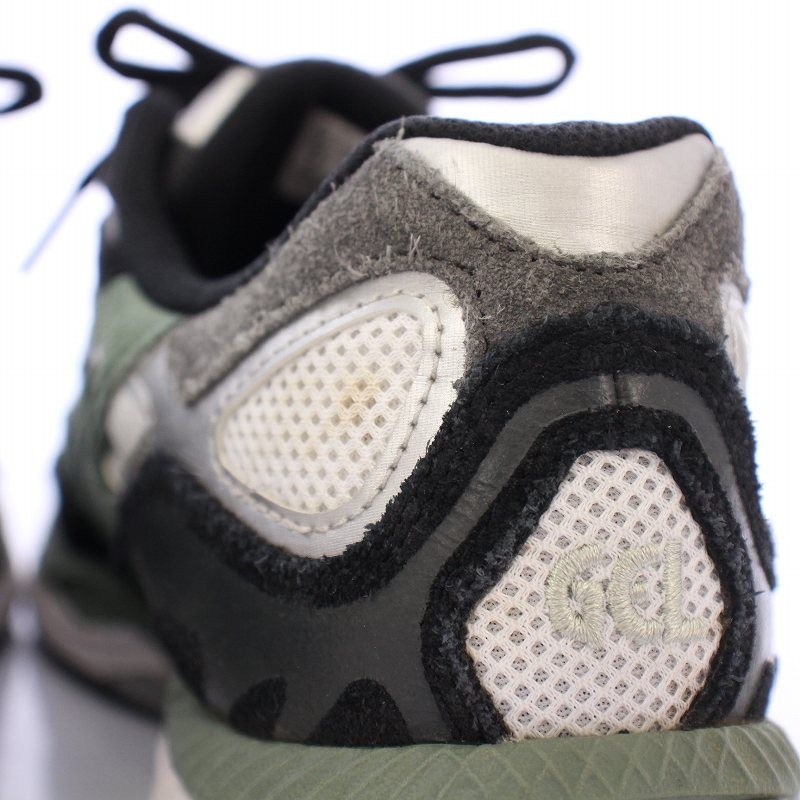 ASICS GELNYC Low Cut Sneakers Men US9 White Green Black Mesh Logo  B thumbnail 8