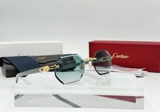 Cartier Occhiali Verdi Legno Gold Ref. CT0439S 100% Originali