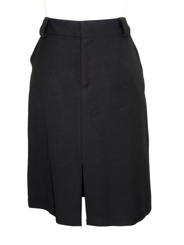 Chaiken Black Pleated Lined Skirt 4