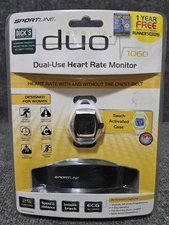 Sportline Women's DUO 1060 Dual Use Heart Rate Monitor Watch with Chest Belt