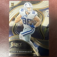 2023 Panini Select Club Level Rookie #238 Luke Schoonmaker Dallas Cowboys NFL