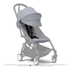 Nearly new stokke Yoyo3 2025 stone color pack canopy and seat insert