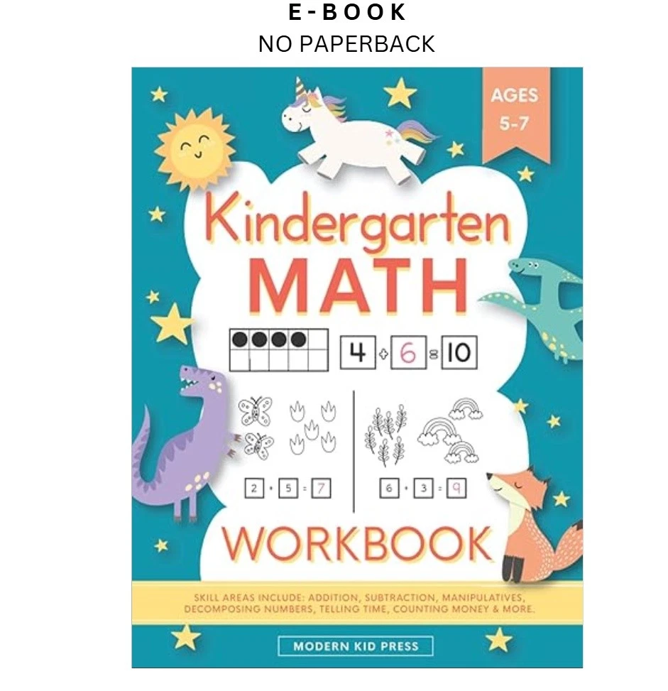 Buy Kindergarten Math Workbook ebook, instant digital download PDF from LD Global