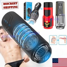 Male Masturbaters Automatic HandsFree Rotating Thrusting Cup Stroker Lubricants