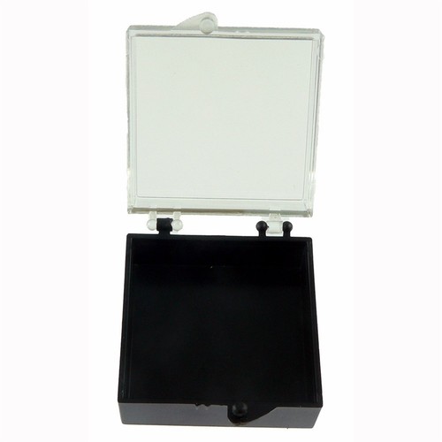 Blank Plastic Lapel Pin Presentation Display Case Hinged Arcrylic Box 4 Sizes - Picture 3 of 15