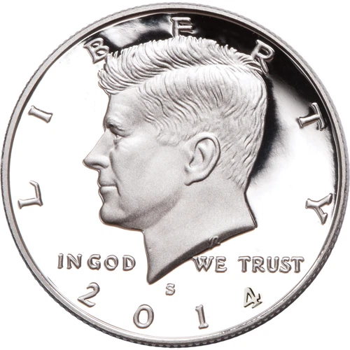 2014 S SILVER PROOF KENNEDY HALF DOLLAR  90% SILVER