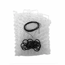 FISHPOND NOMAD 19" REPLACEMENT RUBBER NET BAG IN CLEAR COLOR FITS BOAT & EL JEFE