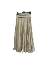 Brand New Womens Summer Flowy Design Cotton Maxi Skirt With Elasticated Waist