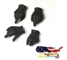 1/6 Joker black gloves hands replacement for 12" male figure army hot toys ❶USA❶