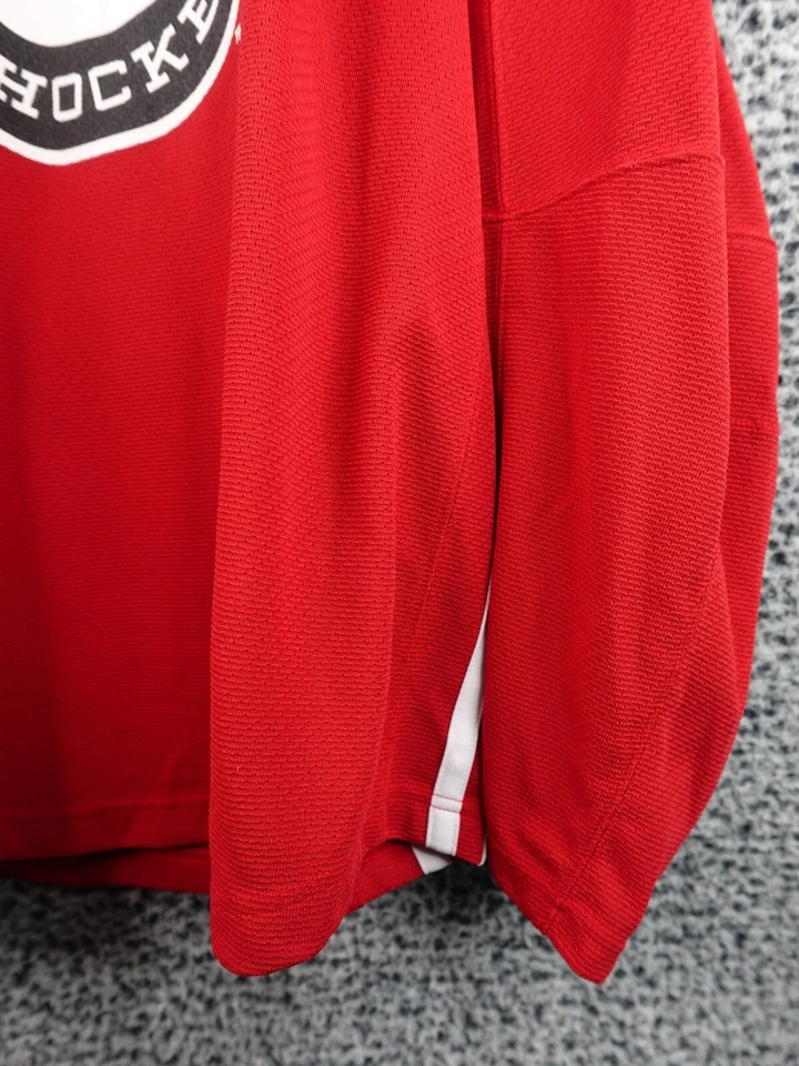 Хоккейная футболка Portland Winterhawks красная Adidas размер 54 Toyota No17 сезон 2018 - Изображение 4 из 4