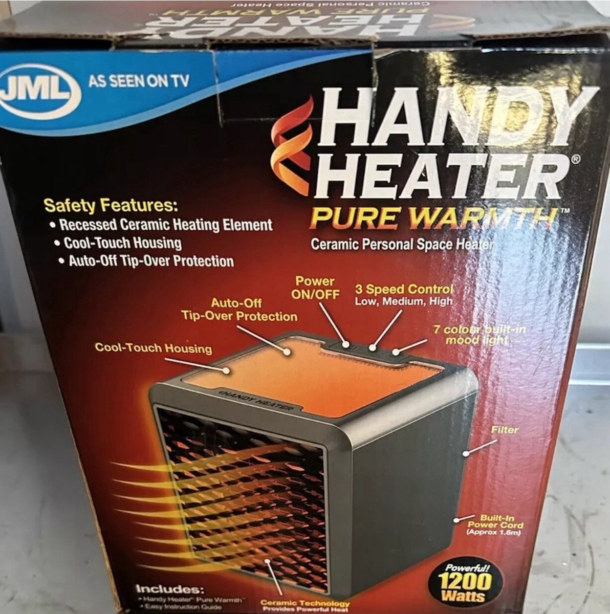 Jml Products Jml Water Heater JML Handy Heater Pure Warmth Ceramic