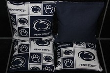 ALL WEATHER Penn State Lions 4 Cornhole Bean Bags Resin Filled Corn Toss Game