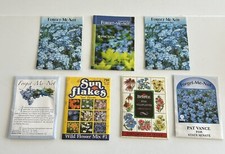 VINTAGE LOT OF 7 Packets Of FLOWER SEEDS Burpee, Sun Flakes, Forget-Me-Not