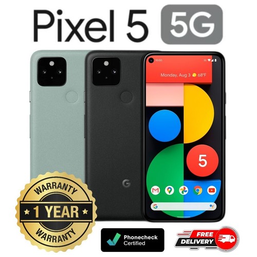 Used - Like New: Grade A Google Pixel 5 128GB 8GB GD1YQ Unlocked 6 In