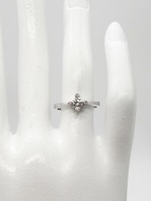 Anillo CLUSTER de platino de 5 piedras de platino con diamantes VS G de diseñador de $2000,50 quilates 5 g