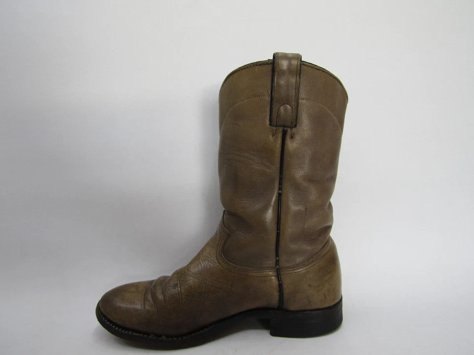 Botas vaqueras de cuero marrón ABILENE para mujer talla 5,5 M Foto 2 de 4