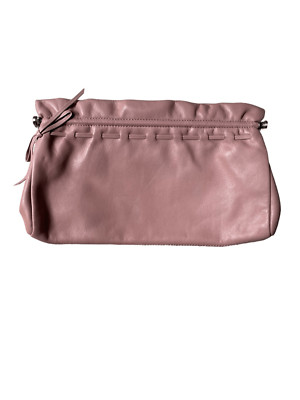 LOFT Mauve Genuine Leather Clutch NWOT