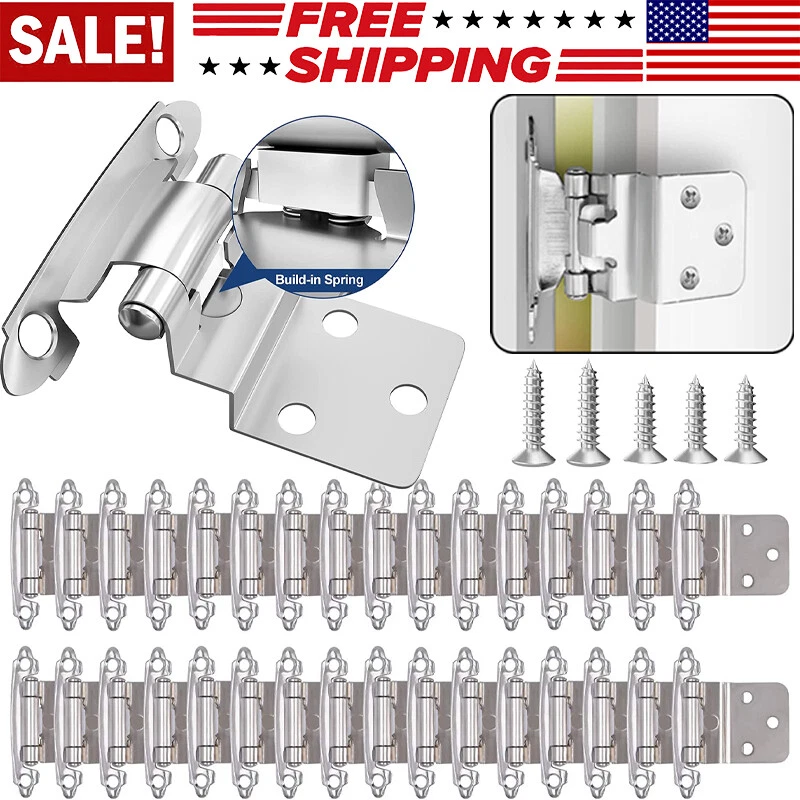 Kitchen cabinet hinges on sale spring loaded