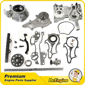 Fit 85-95 Toyota 22R 22RE Timing Chain Cover w/ Oil Pump Kit Engine 22R-E 22REC 