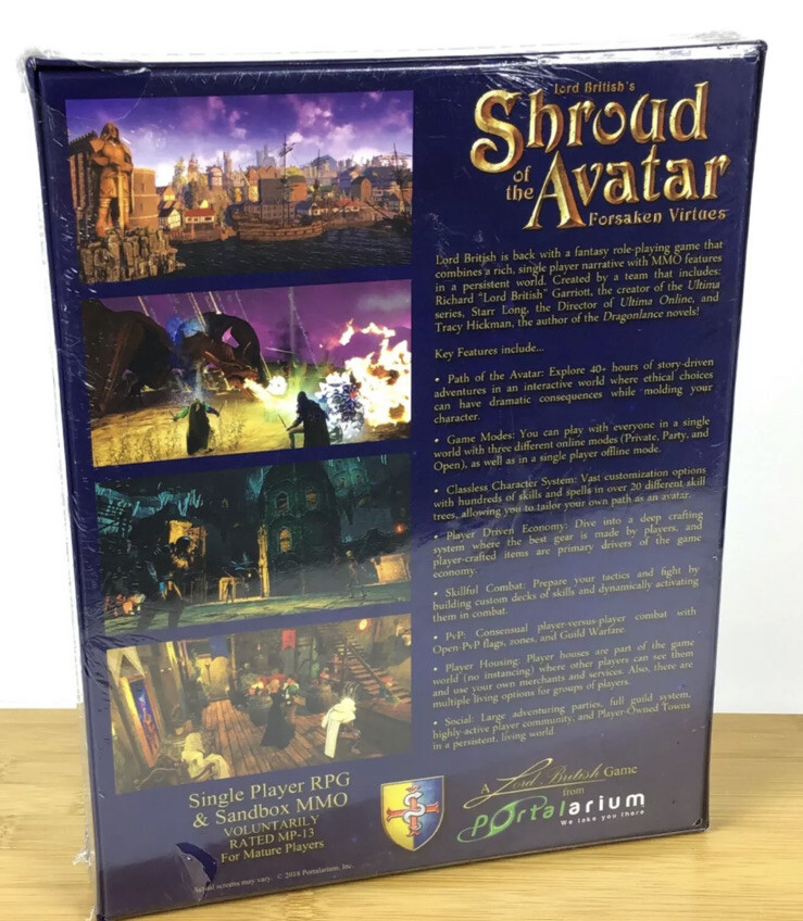 Shroud of the Avatar Forsaken Virtues Collectors Boxed Edition PC